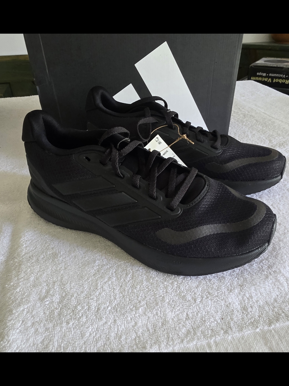 Adidas Runfalcon 5 "Triple Black" Men's Running Shoes Sneakers - NWT